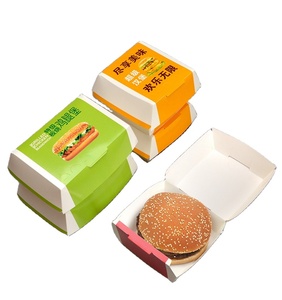 生分解性カスタムクラフト紙クラムシェルバーガーボックス - Product Image 6