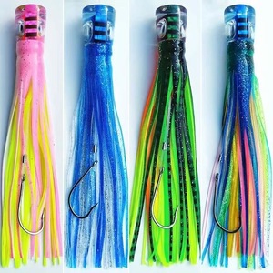 Señuelo de Pesca de Arrastre en Alta Mar para <span class=keywords><strong>Marlin</strong></span> y Atún, Señuelo de Pesca de Fondo con Cola de <span class=keywords><strong>Marlin</strong></span> - Product Image 5