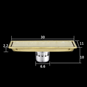 Utilisation de la salle de bain Douche <span class=keywords><strong>Drain</strong></span> de Plancher, Rectangle Verticaux Préfabriqués Descentes D'eau Pluviale - Product Image 6