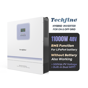 Onduleur Solaire Hybride Techfine <span class=keywords><strong>Source</strong></span> Factory 10000W 11000W 10kVA 48V 150A Monophasé avec Double Chargeur MPPT 11KW 10KW - Product Image 3