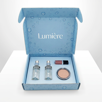 Boîte d'emballage personnalisée avec logo, design gratuit, pour produits de soin personnel, écologique, boîte d'expédition pour produits de beauté naturels, boîte à courrier en papier noir