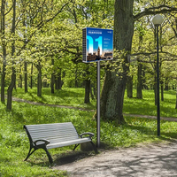 Boîte à lumière solaire LED professionnelle, étanche, pour la publicité extérieure et les enseignes d'exposition