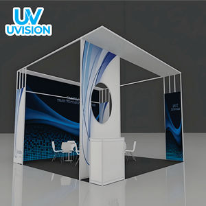 Toiles de fond d'exposition grand format en polyester, taille personnalisée, VN, légères, impression UV, cadeaux promotionnels pour salons professionnels - Product Image 1