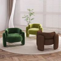 Fauteuil inclinable moderne en velours de luxe nordique, fauteuil de salon, fauteuil bas, fauteuil d'appoint, écologique et durable