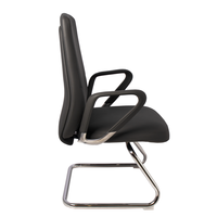 Chaise de bureau ergonomique en cuir de qualité supérieure, sans roulettes, confortable pour les hôtels et les écoles, mobilier commercial