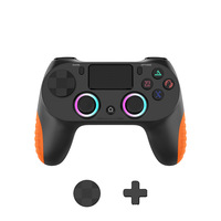 Manette de jeu sans fil Bluetooth à vibration, détection de mouvement six axes, en plastique ABS, éclairage RGB, joystick de haute qualité – Vente chaude