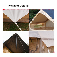 Grande tente de camping gonflable de luxe pour 6 à 8 personnes, imperméable, en Oxford, pour le glamping familial, Carpas Para Camping Lujo Grande, nouvelle tente de camping gonflable