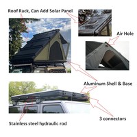 Meilleure tente de toit rigide en aluminium, nouveau style, pour 2, 3 ou 4 personnes, avec faible résistance au vent, en toile.