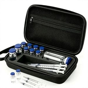 Sac de protection pour bouteilles EVA avec poignée, design moderne et minimaliste, sac à main portable pour flacons de médicaments multi-capacités - Product Image 3