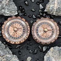 MINI PLANET Roulette en métal, dés à rouler, D20, D10, D4, 3 en 1, revolver, roulette, dés D&D pour les jeux de rôle, Donjons et Dragons, jeux de table