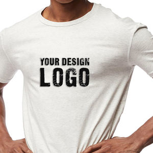 Camisetas de Hombre de Talla Grande, Estilo Casual, Ajustadas, de Algodón, Color Sólido, Personalizadas con Estampado, para Gimnasio y Deporte - Product Image 5