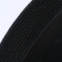 Bandes auto-agrippantes personnalisées en nylon, ignifuges, écologiques, lavables, imperméables, à une face, à coudre, non enduites, noir et blanc, amovibles, de haute qualité