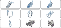 FM pour acier au carbone galvanisé, pince de soutènement latéral rapide en U anti-sismique, support sismique, support de tuyau 1/2"-8" pouces