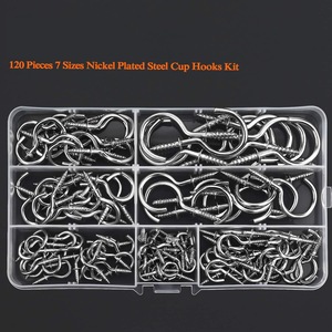 Gancho de Acero al Carbono con Ojo para Tornillos Autorroscantes, 120 Piezas, Uso General en la Industria - Product Image 4