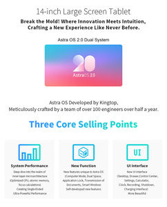 Système d'exploitation 14 pouces 2 en 1 <span class=keywords><strong>tablette</strong></span> UIS7863 Octa Core Android 12 double espace éducation et divertissement - Product Image 2
