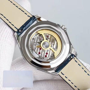 Montre-bracelet unisexe haut de gamme de créateur, boîtier argenté, verre saphir, cadran bleu, mouvement automatique, réserve de marche, date, lumineuse, 2026 - Product Image 5