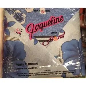 Juego de Sábanas Florales Jaqueline 100% Algodón, Tamaño Individual, Estampado con Motivos Vegetales, para Uso Doméstico - Product Image 6