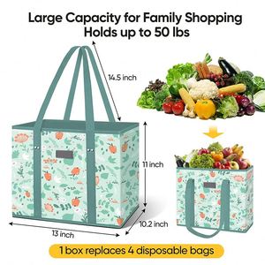 Échantillon Gratuit Sac de Courses Non Tissé Personnalisable avec Logo Vente en Gros Sac Réutilisable pour l'Épicerie Robuste Pliable - Product Image 2