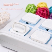 Cache-prise de sécurité pour bébé YB YB-2309, norme américaine, avec protection contre les chocs électriques, anneau de traction en plastique pour enfants