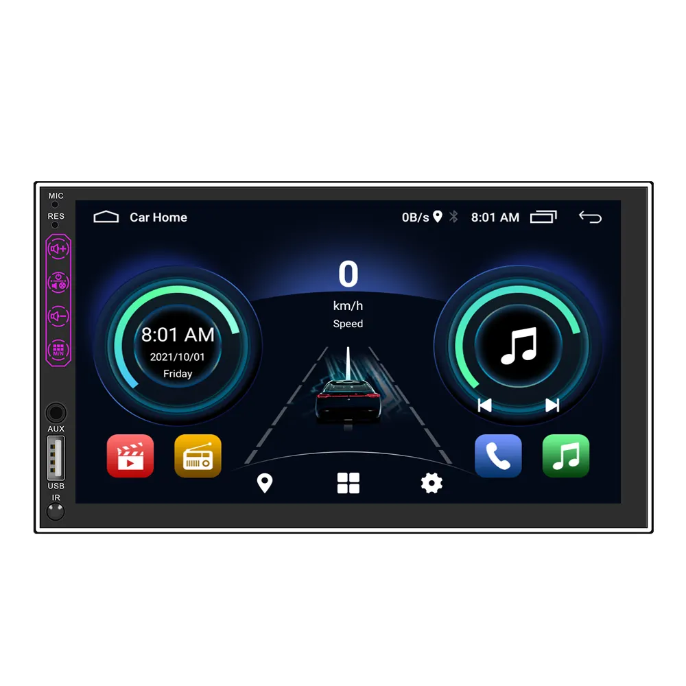 Damla nakliye araba ses dört çekirdekli çift din 7 inç HD dokunmatik ekran BT Android araba video isteğe bağlı kablosuz carplay