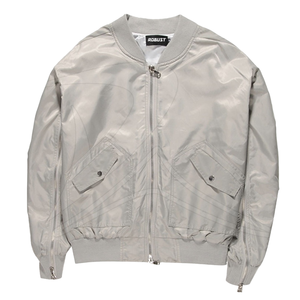 Chaqueta Bomber Retro de Doble Cara para Hombre, Cuello Alto, Cortavientos, Cierre de Cremallera, Forro Polar, Acabado Invernal - Product Image 1