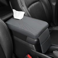 Coussin de protection universel pour accoudoir central de voiture avec support de coude amélioré et coussin surélevé, organisateur de véhicule
