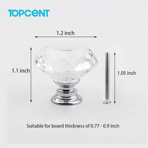 للسحب الكريستالي البسيط بنمط ماسي بسيط-درج في الخارج-مقابض لغرفة النوم - Product Image 5