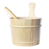 Cubo de sauna moderno de madera maciza con ventanas de travesaño para accesorios de sala de vapor post-sauna