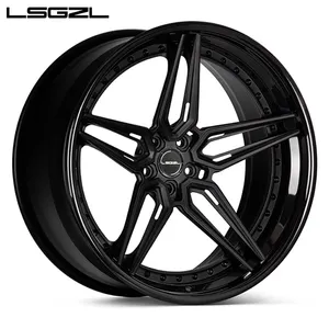 LSGZL 20 Inch 22 Inch alloy wheel 6x1397 Deep Dish Negative Offset 4x4 Offroad Truck Wheels For Pickups