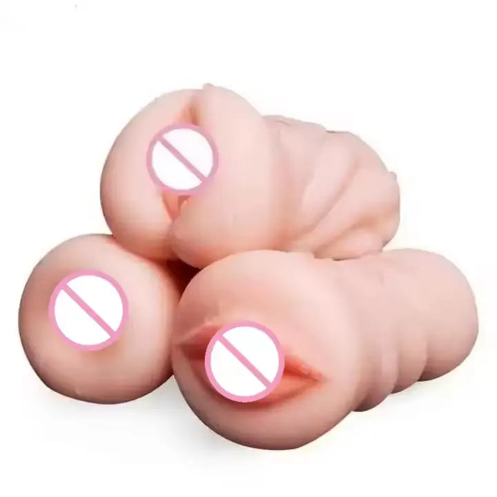日本の3DハーフボディTPEシリコンドール膣乳房アヌスマスターベーターをオナニーする男性
