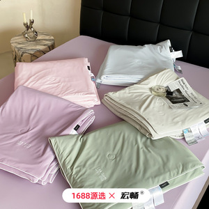 1688 X Cooling Nylon Summer Quilt 2.5-3 Jin Solid Color Antibacterial Home Use - Product Image 1