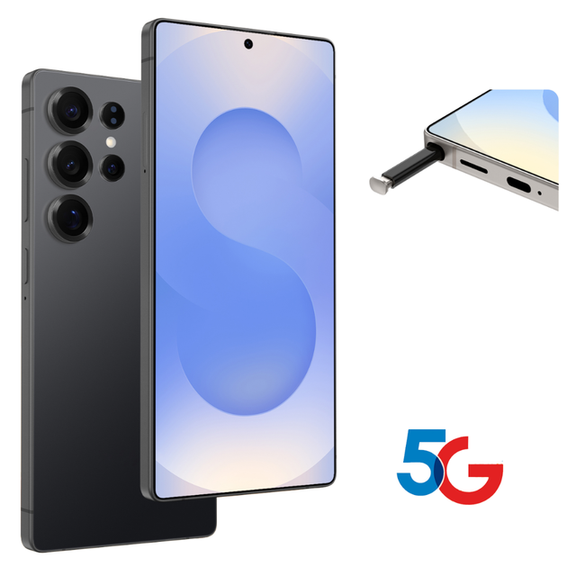 2025 S25 Ultra 5G Smartphone Large LED 108MP Deca-Core 4G 16GB RAM 256GB ROM Dual Sim Card French Spanish Global for Gaming LTE
