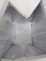 Sac isotherme de livraison pour aliments chauds, gâteaux, avec mousse perlée de 5 mm à l'extérieur, en non-tissé et feuille d'aluminium, sac de courses thermique isolant