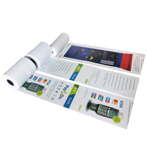 ม้วนกระดาษความร้อนพิมพ์ด้านหลังขนาด 80 มม. 57 มม. สำหรับเครื่องบันทึกเงินสด POS ปลอดสาร BPA พร้อมโลโก้สีสันสดใสตามสั่ง - Product Image 2