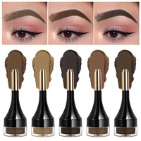 Crème à sourcils 10 couleurs personnalisable avec logo, gel à sourcils avec brosse intégrée, maquillage longue tenue, waterproof et anti-bavures