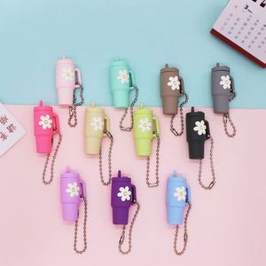 Mini Bottle Bag Pendant Fancy Keychain PVC Silicone Cup <b>Key</b> <b>Rings</b> Simulation Tumbler Cup Keychain - Product Image 2