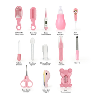 Ensemble de soins pour bébé <span class=keywords><strong>Pretty</strong></span> <span class=keywords><strong>Baby</strong></span>, kit de toilettage pour nouveau-né, 13 pièces, en matériau PP, avec coupe-ongles, cadeau de naissance - Product Image 4