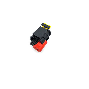 Connecteur de faisceau de câblage automobile 2 ou 3 broches en plastique noir, rouge, jaune pour capteur de voiture, injecteur de carburant, bobine d'allumage, prise 284426-1, 284425-1 - Product Image 2