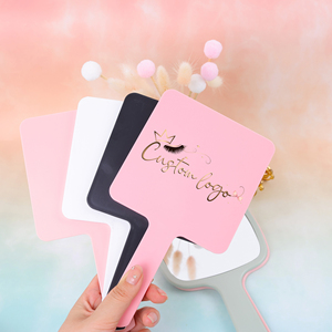 Espejos de Mano Promocionales, <span class=keywords><strong>Espejo</strong></span> de Maquillaje de Bolsillo, Color Beige Rosado, Espejos Personalizados <span class=keywords><strong>con</strong></span> Marca Privada - Product Image 4