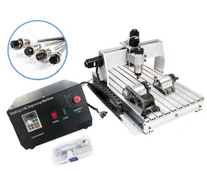 Factory price 4 axis desktop mini cnc router 6040 2.2.KW cutting engraving machine