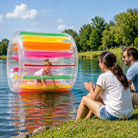 Jouet gonflable léger et coloré pour enfants, roues aquatiques gonflables en PVC pour jeux de piscine et de plage