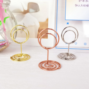 Porte-cartes de visite en forme de paon en métal, porte-notes d'amour, porte-méssages de bureau - Product Image 2