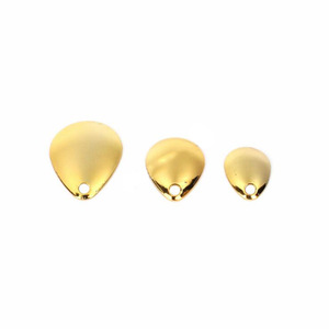 Placa de metal con efecto de gota de agua, dorada y plateada, para señuelos de pesca de lubina, accesorio de pesca en agua dulce, vibración para atraer peces - Product Image 2
