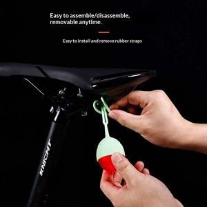 Bicycle Light Silicone Egg Taillight Waterproof USB Charging Battery Powered Road <b>Bike</b> Mountain <b>Bike</b> Warning Light - Product Image 2