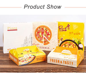 Boîte à pizza de livraison Best Match, grande, écologique, biodégradable, 30x20x4, logo personnalisé, boîte en carton pour pizza - Product Image 4