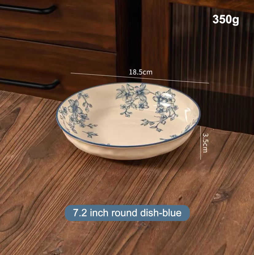 7.2 inch soup plate blue