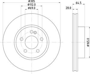 Disque de frein avant A0004212512 pour <span class=keywords><strong>Mercedes</strong></span>-Benz, résistant à la corrosion, freinage réactif, nouveau rotor de frein - Product Image 3