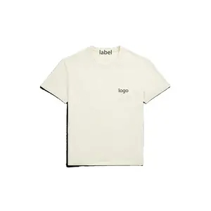 Пользовательские 100% хлопковая футболка с графическим принтом брендовые футболки с передним карманом