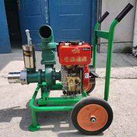 La pompe à eau de 4 pouces du modèle de chariot diesel refroidi à l'air 178 est utilisée pour l'irrigation de ferme et de jardin
