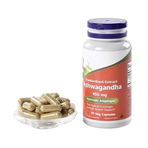 Suplementos Herbales, Cápsulas de Extracto de Raíz de <span class=keywords><strong>Ashwagandha</strong></span> Orgánica en Polvo, Anti-<span class=keywords><strong>Ansiedad</strong></span>, Alivio del Estrés, Cápsulas Herbales de <span class=keywords><strong>Ashwagandha</strong></span> - Product Image 2